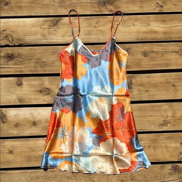 Qiaonuo Other - Cloud & Stone Chemise Camisole Nightie Slip Dress XS 100% Silk Floral Romantic